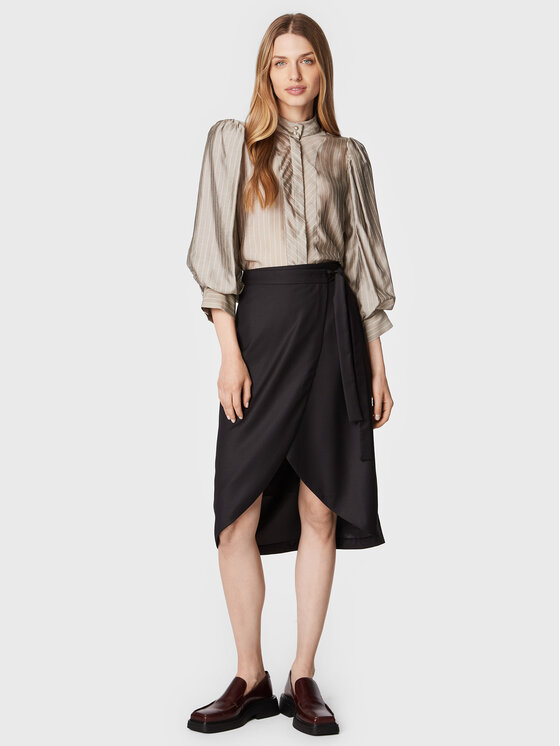 Bruuns Bazaar Bruuns Bazaar Camicia Calendula Lene BBW3086 Grigio Regular Fit