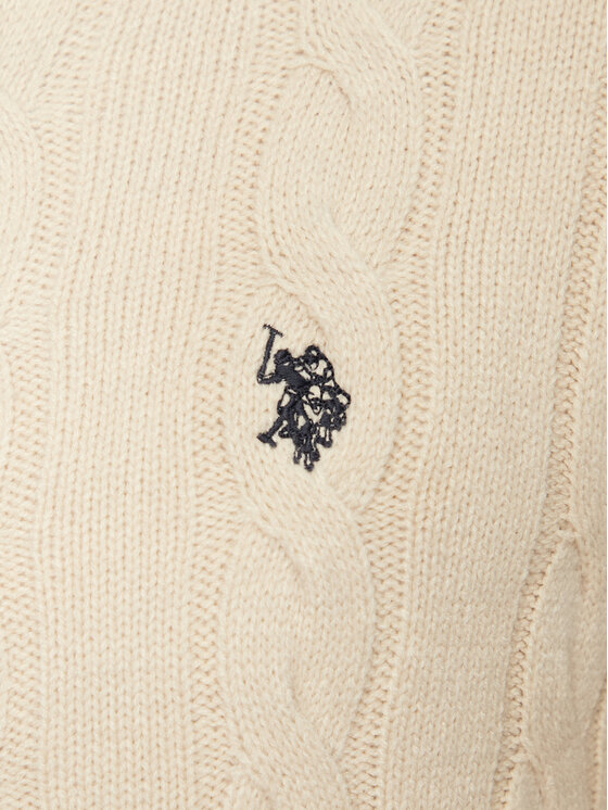 U.S. Polo Assn. U.S. Polo Assn. Sweter MUP3791 Beżowy Regular Fit