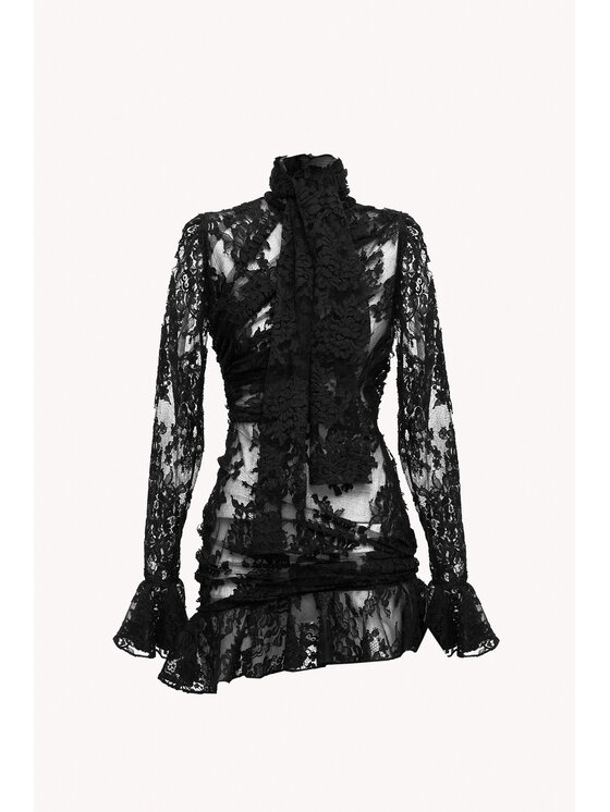 Epuzer Epuzer Sukienka wieczorowa Studio Lace Muse Czarny Standard Fit