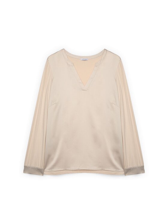Fiorella Rubino Fiorella Rubino T-shirt G0CVL009266N002 Crema Regular Fit