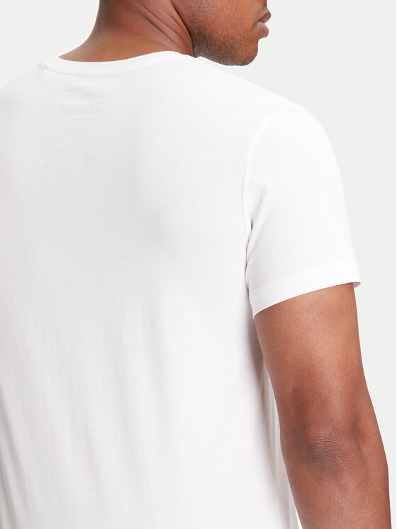 G-Star Raw G-Star Raw Póló Finger Print Burger D26041-C506 Fehér Regular Fit