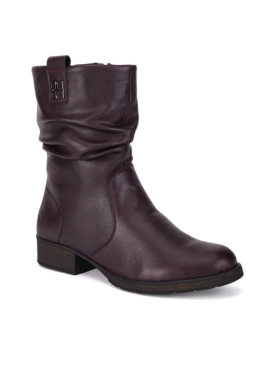 Rieker Rieker Škornji Z9583-35 Bordo rdeča