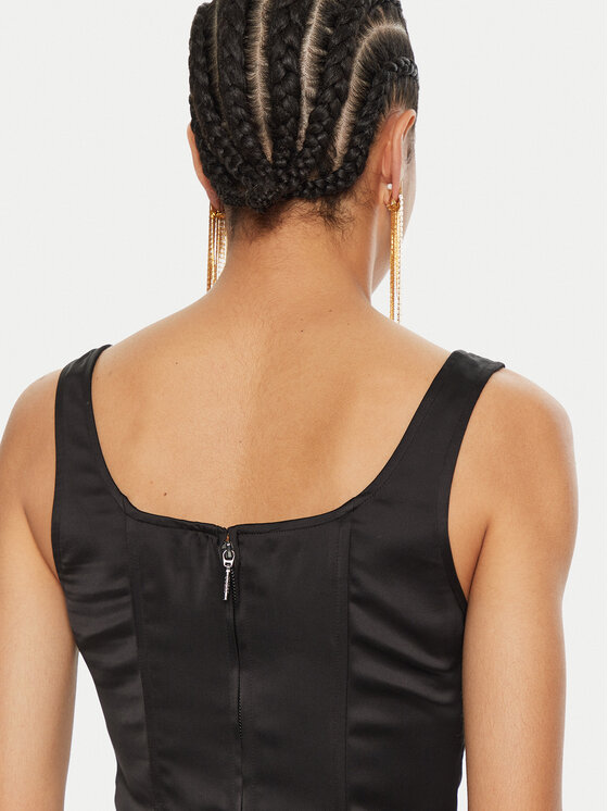 Guess Guess Φόρεμα κοκτέιλ Sia W4BK0F WDEE2 Μαύρο Slim Fit