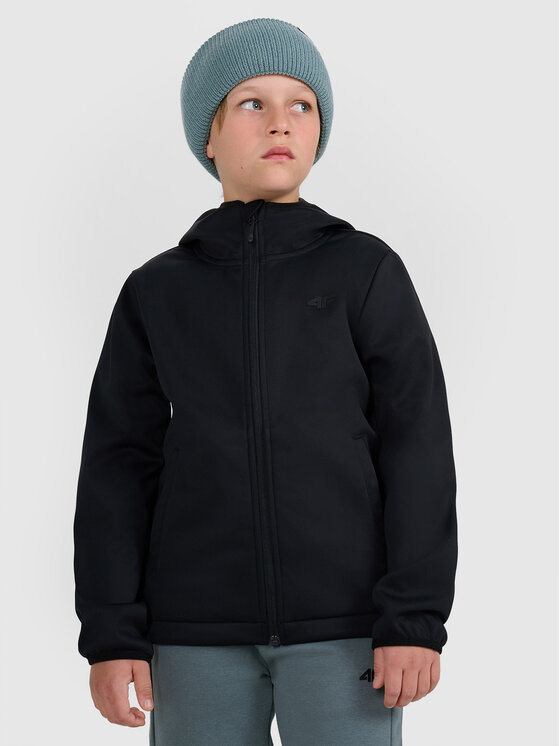 4F 4F Bunda pro přechodné období OUTERWEAR Černá Regular Fit