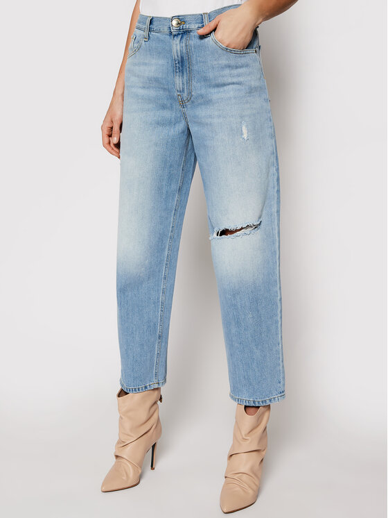 PINKO Pinko Farmer Maddie 21 PDEN 1J10NA Y649 Kék Mom Fit