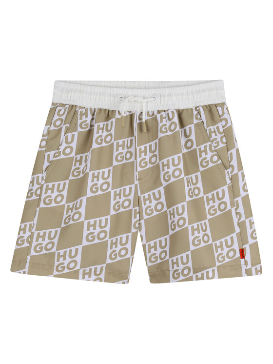 HUGO HUGO Plaukimo šortai G00979 S Smėlio Regular Fit