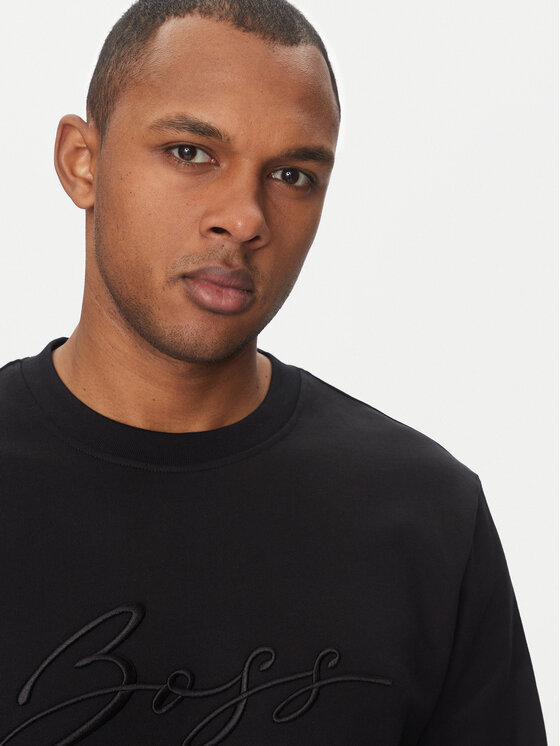 BOSS BOSS Felpa C-Soleri 70 50531310 Nero Relaxed Fit