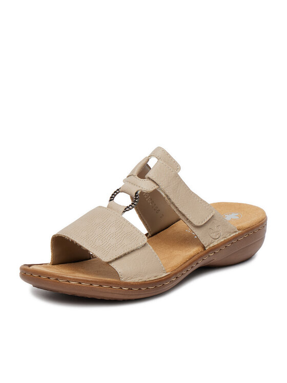 Rieker Rieker Pantoletten CEO-60885-62 Beige