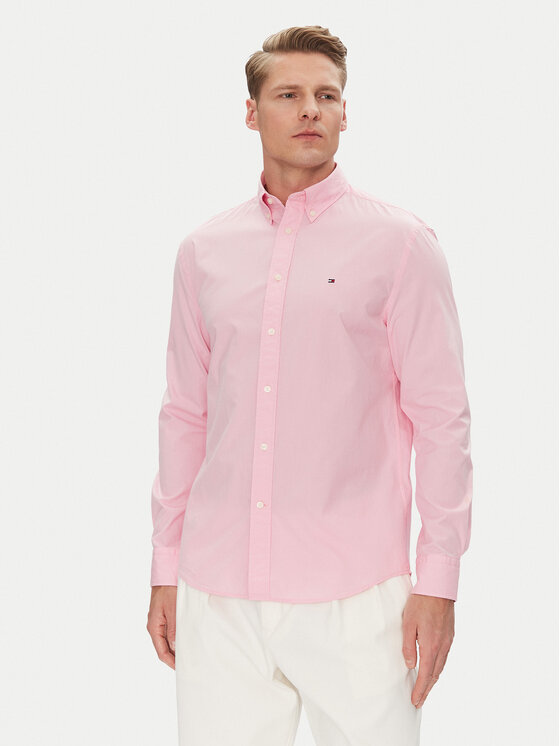 Tommy Hilfiger Tommy Hilfiger Košile MW0MW37550 Růžová Regular Fit