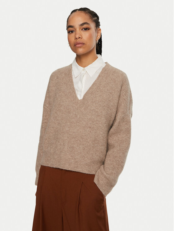 Gestuz Gestuz Svetr Alpha 10909332 Béžová Loose Fit