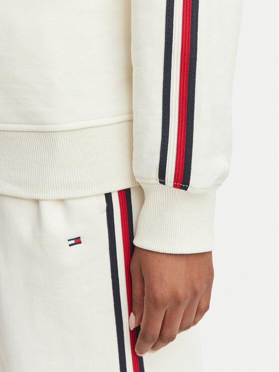 Tommy Hilfiger Tommy Hilfiger Суитшърт Rugby UW0UW06629 Кремав Relaxed Fit