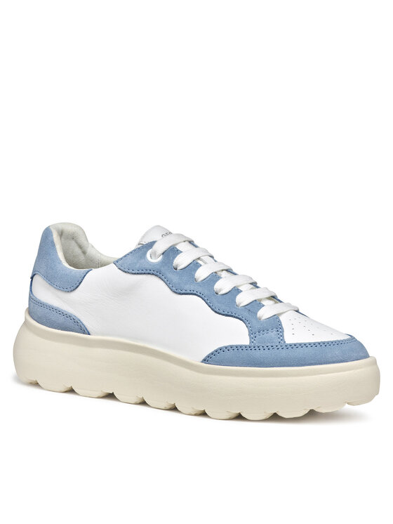 Geox Geox Sneakersy D Spherica Ec4.1 D55TCA 08522 C0270 Bílá