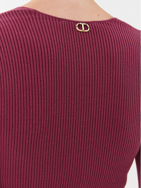 TWINSET TWINSET Cocktail obleka 232TP3051 Bordo rdeča Regular Fit