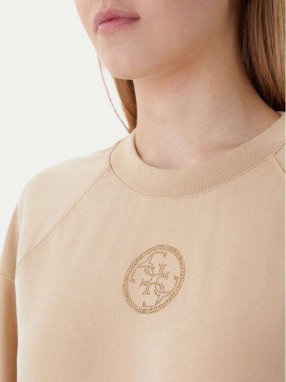 Guess Guess Суитшърт W6RQ13 KD332 Бежов Regular Fit