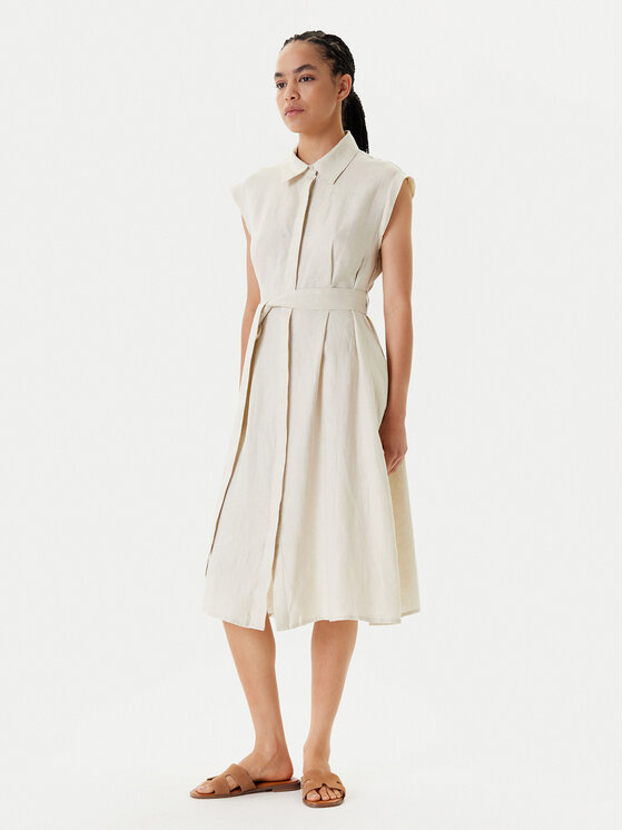 United Colors Of Benetton United Colors Of Benetton Лятна рокля 4AGHDV0B1 Бежов Regular Fit