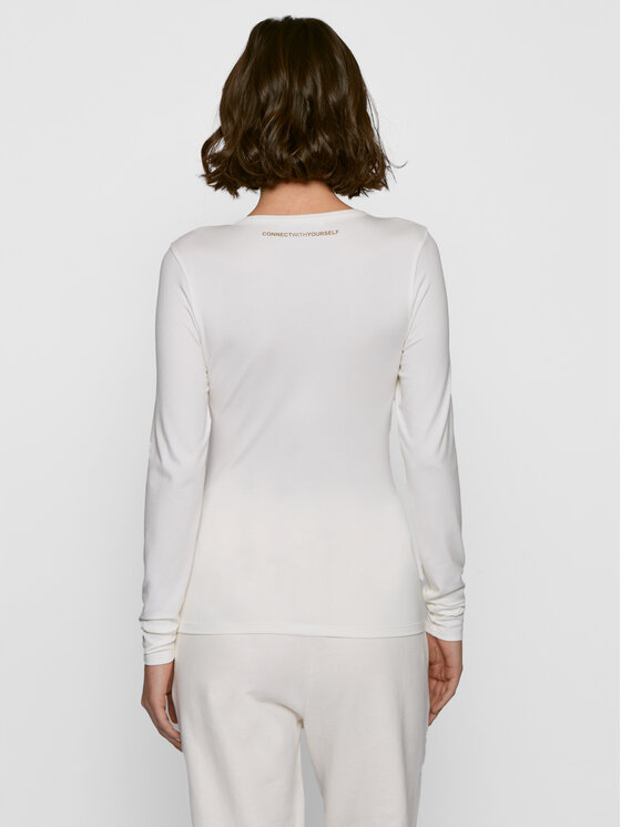 BOSS Boss Majica C_Esabel_Active 50457401 Écru Slim Fit