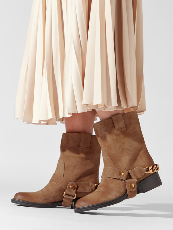 Guess Guess Kovboju apavi Ruben FL7RUB SUE10 Brūns