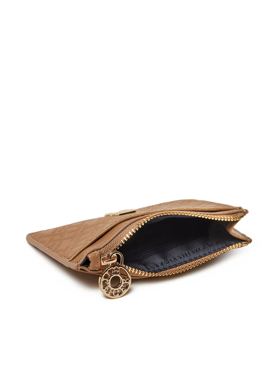 Tommy Hilfiger Tommy Hilfiger Калъф за кредитни карти Th Distinct Long Cc Holder Mono AW0AW17401 Кафяв