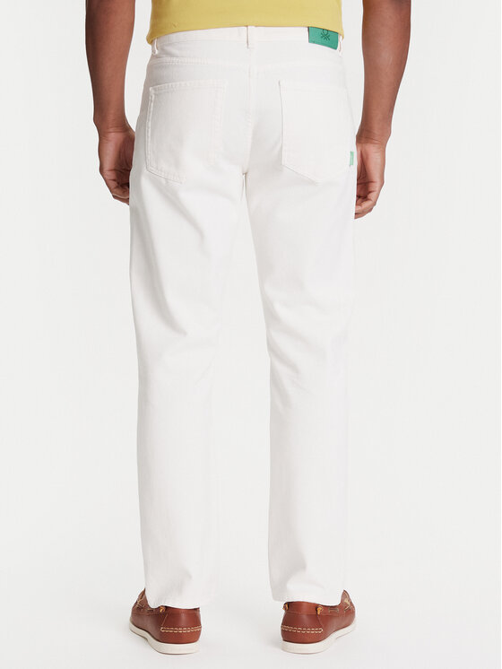 United Colors Of Benetton United Colors Of Benetton Τζιν 4RZVUE01W Εκρού Straight Fit