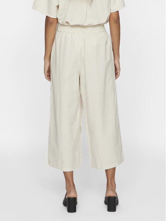 Vila Vila Кюлоти Prisilla 14096234 Бежевий Straight Fit