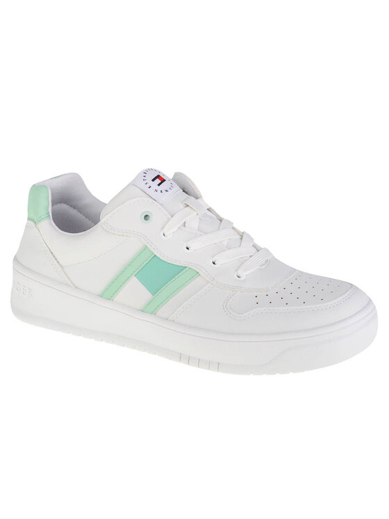 Sneakersy Tommy Hilfiger, Rozmiar 40, Białe, Tommy Hilfiger Low Cut Lace-Up Sneaker