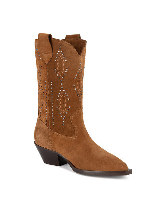 Badura Badura Cizme și botine cowboy ASPENDOS-0793 Maro