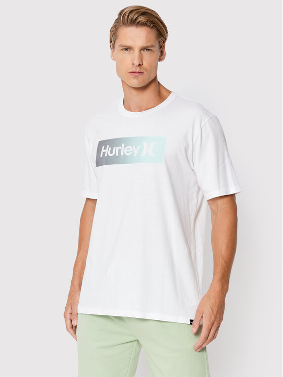 Hurley Marškinėliai Evd Oao Boxed Gradient DB3252 Balta Regular Fit
