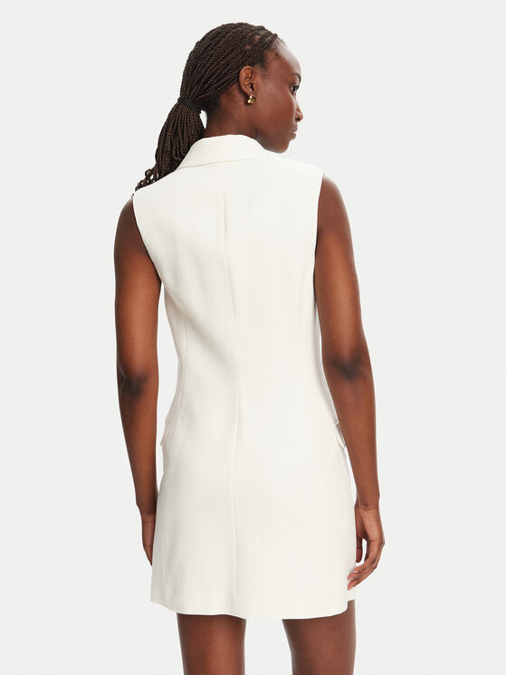 Elisabetta Franchi Elisabetta Franchi Rochie tip cămașă AB85352E2 360 Alb Regular Fit
