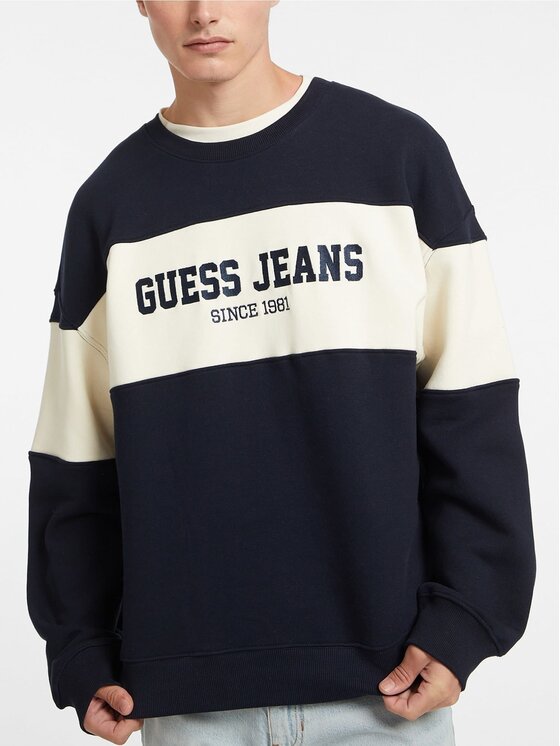 Guess Guess Bluza 168465 Błękitny Classic Fit