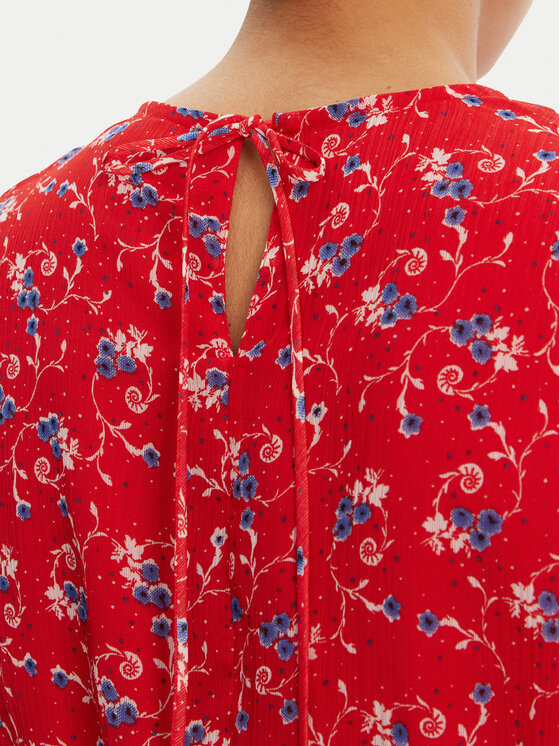 Tommy Jeans Tommy Jeans Rochie de vară DW0DW20338 Roșu Regular Fit