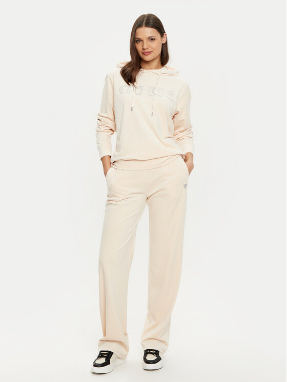 Guess Guess Felpa V4RQ25 KBXI2 Écru Regular Fit