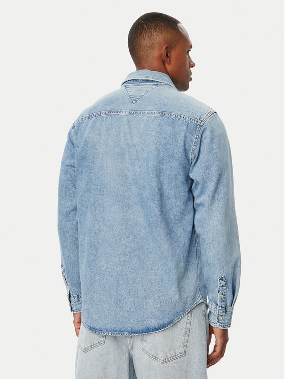Tommy Jeans Tommy Jeans Jeanshemd DM0DM23701 Blau Regular Fit