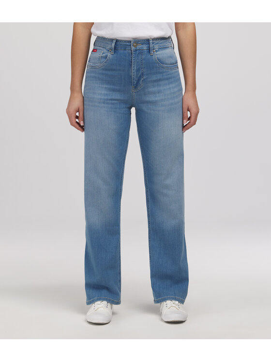 Lee Cooper Lee Cooper Jeansy JEANS D SIMONA 2072 LIGHT USED Niebieski Straight Fit