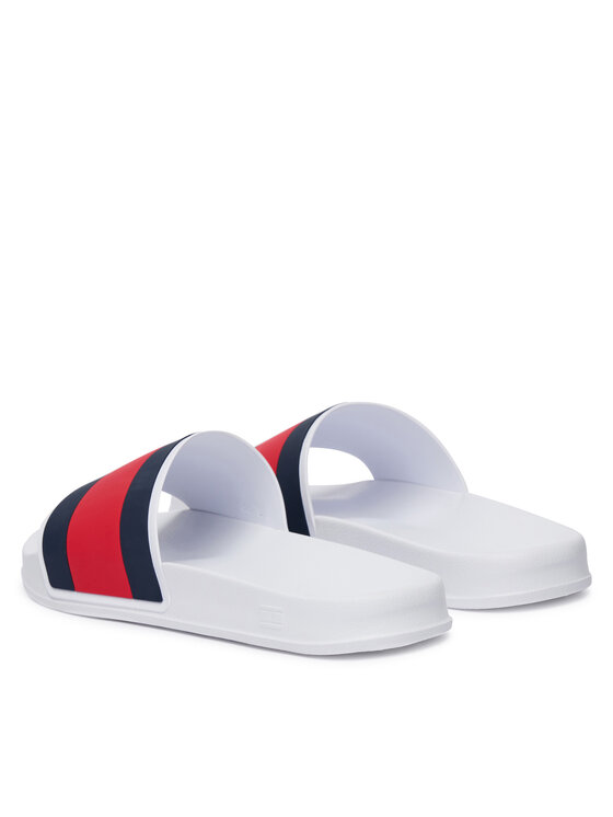 Tommy Hilfiger Tommy Hilfiger Şlapi Core Hilfiger Flag Pool Slide FM0FM05798 Alb