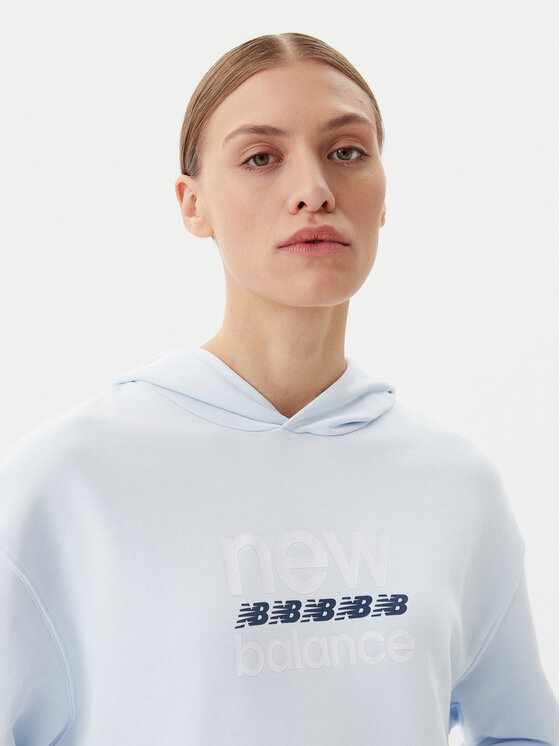 New Balance New Balance Majica dugih rukava Sport Graphic WT51519 Plava Relaxed Fit
