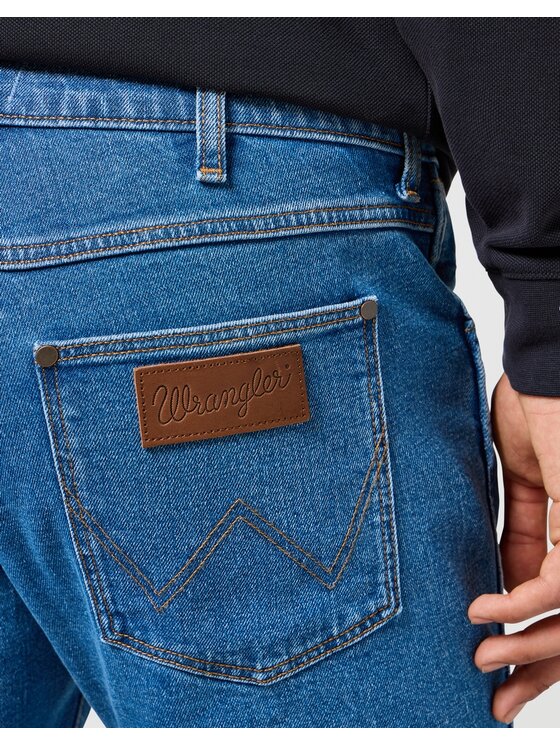 Wrangler Wrangler Jeansy GREENSBORO Niebieski Straight Leg