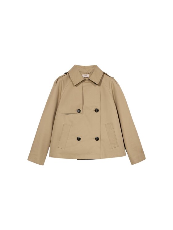 Oltre Oltre Cappotto 0075J000118N002 Écru Baggy Fit