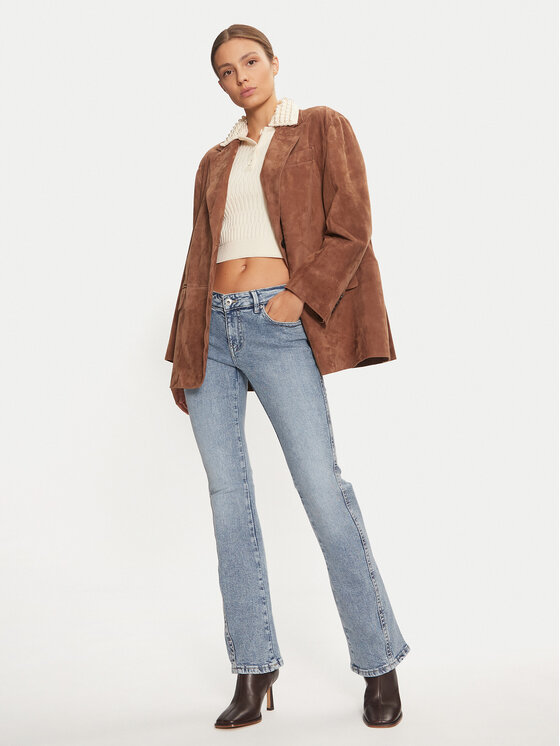 Gina Tricot Gina Tricot Traperice 22839 Plava Flare Fit