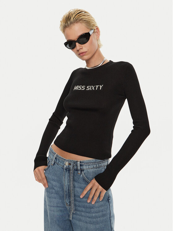 Miss Sixty Miss Sixty Bluză 6L3RJ7291000 Negru Regular Fit