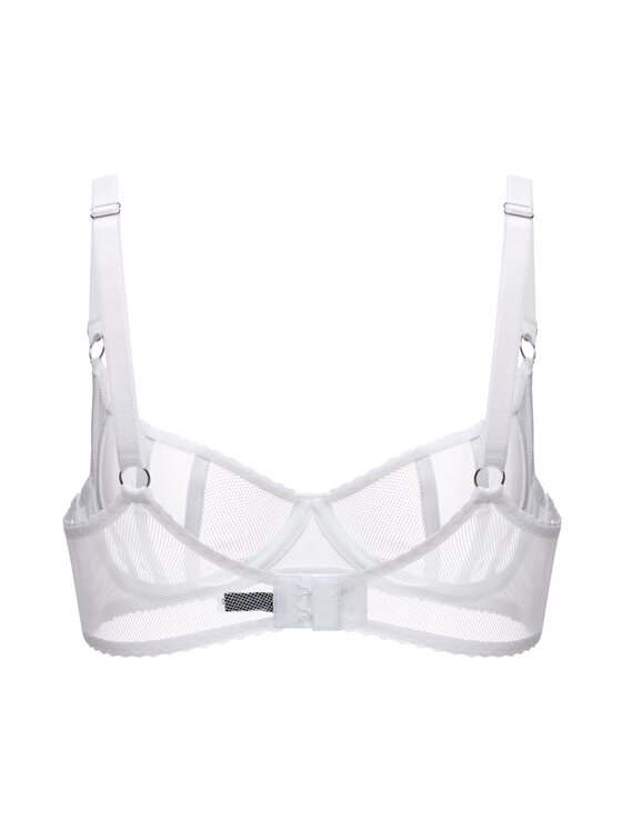 Merci Lingerie Merci Lingerie Biustonosz balkonetka EB02WP04D Biały