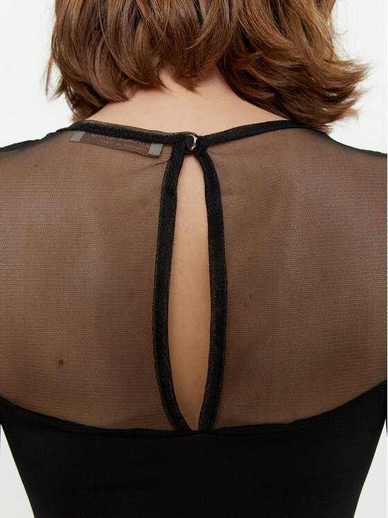Rinascimento Rinascimento κορμάκι CFC0117443003 Μαύρο Slim Fit