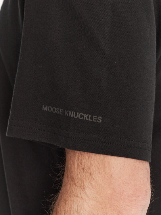 Moose Knuckles Moose Knuckles T-Shirt Maurice M15MT776 Czarny Standard Fit