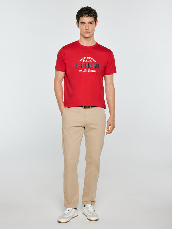 BIG STAR BIG STAR T-Shirt SERS Czerwony Basic Fit