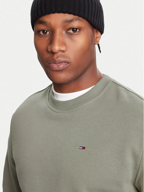 Tommy Jeans Tommy Jeans Світшот DM0DM20741 Зелений Regular Fit