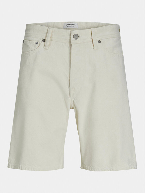 Jack & Jones Jack & Jones Szorty jeansowe Tony 12249043 Écru Loose Fit