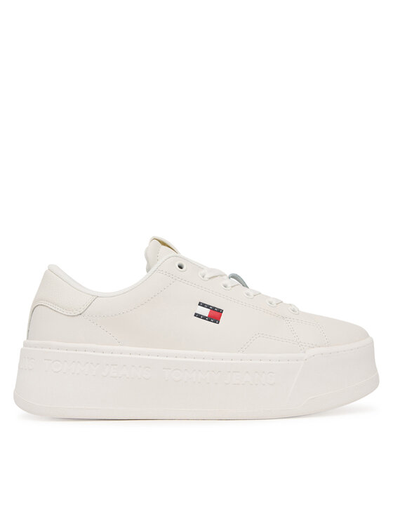 Tommy Jeans Tommy Jeans Snīkeri Tjw Script Cupsole Flatform EN0EN02961 Balts
