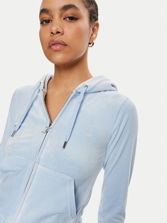 Juicy Couture Juicy Couture Bluză Robertson JCAP176 Albastru celest Slim Fit