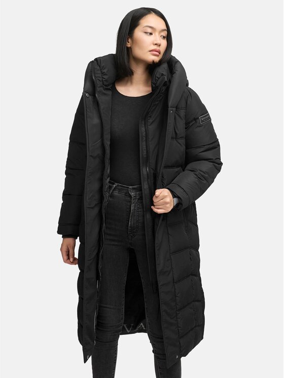 Navahoo Navahoo Kurtka zimowa Engelsfeder Czarny Regular Fit