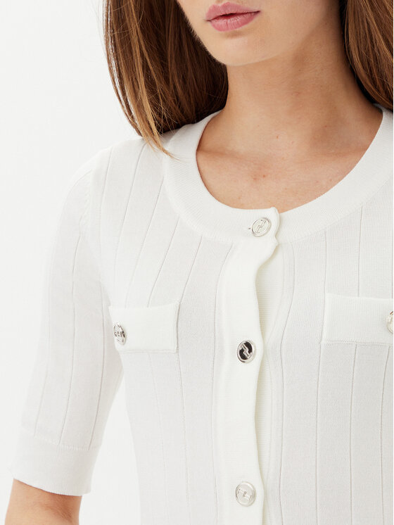 ARTIGLI ARTIGLI Kardiganas ACMA001877 Écru Regular Fit