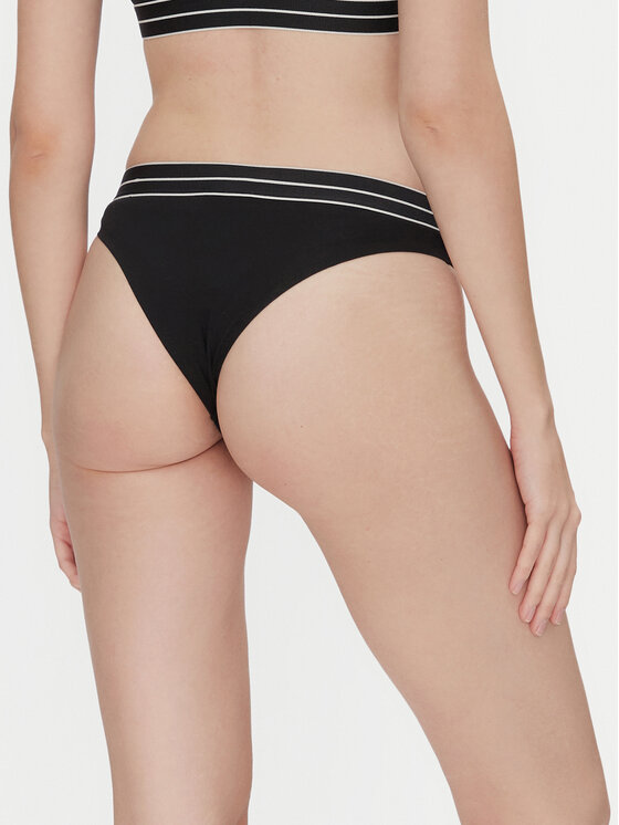 Emporio Armani Underwear Emporio Armani Underwear Sada 2 kusů brazilských kalhotek EW000406 AF10881 MC005 Černá